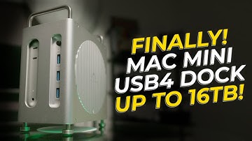 Mac Mini M4 Unleashed By New USB4 Dock! Acasis USB4 DUAL SSD SLOT 8 in 1 Dock Review!