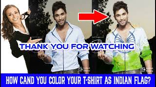 How can You color your t-shirt as Indian flag in Photoshop?// bharat mata ki Jai// screenshot 4