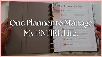 How I Plan My Entire Life in One Planner | Custom Functional Planning System Walk-Through