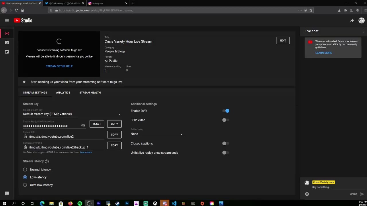 Crisis Variety Hour Live Stream