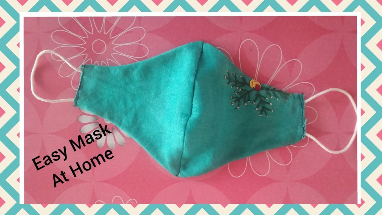 Stiching Mask Stitching Mask At Home / Easy way - YouTube