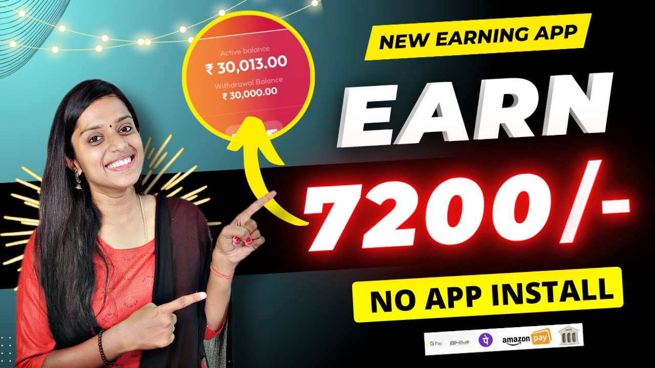 🔴 Make 7200/- with Exciting New Earning App | Earn from Home 🏠 Top Earning App | Ways to Earn Online Money