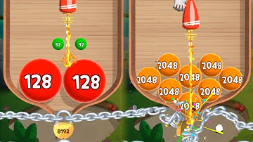 Laser bubbles 3d - Blob Merge 2048 gameplay walkthrough android, iOS #laserbubbles3d
