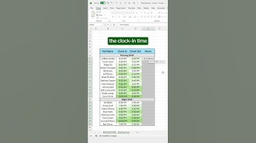How to calculate working hours in Excel! #excel #spreadsheet #employees