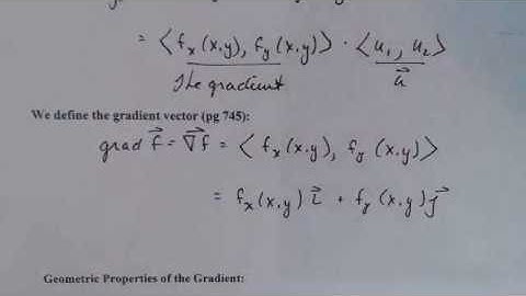 Directional Derivatives Part 3