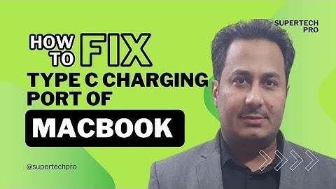 how to fix type c charging port of macbook pro a1708 2017 charger not working ‎@supertechlrc