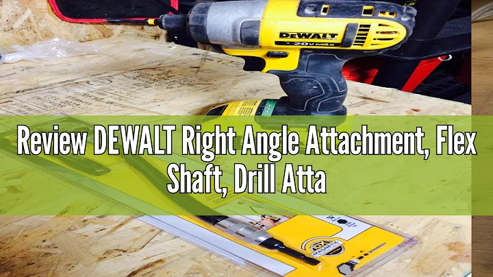 Review DEWALT Right Angle Attachment, Flex Shaft, Drill Attachment, 12-Inch (DWARAFS)