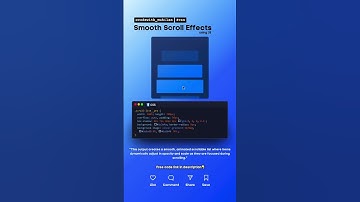 Smooth Scroll Effect #codewith_muhilan #css #coding #scrollbar