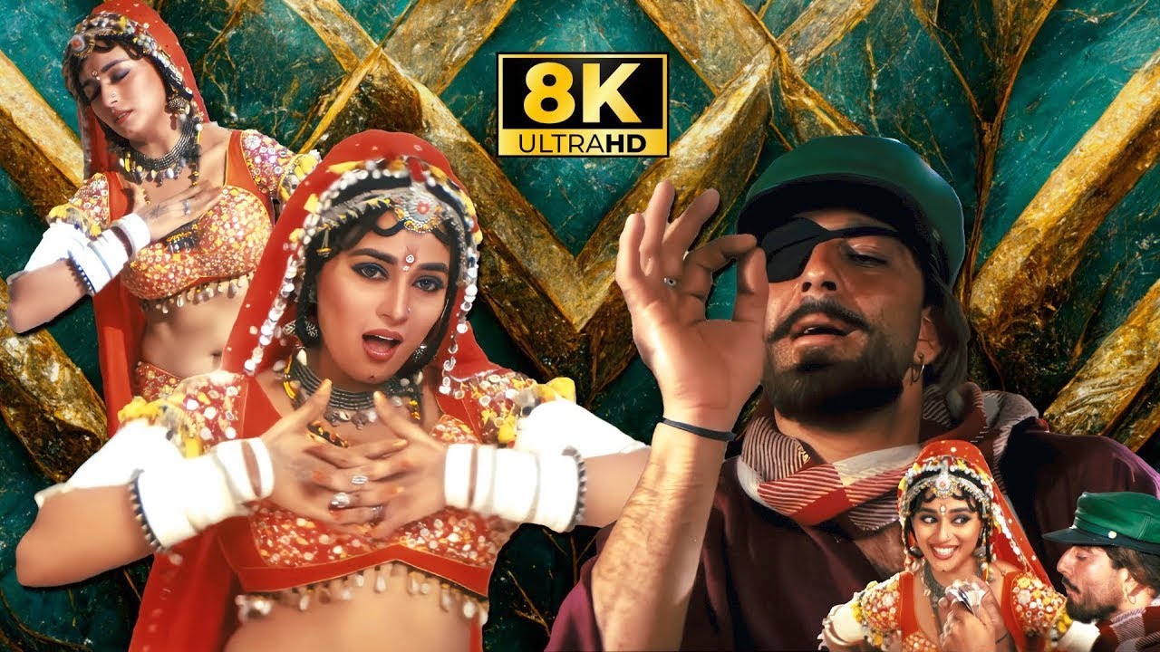 Choli Ke Peeche Kya Hai 8K Full Video Song !! Sanjay Dutt & Madhuri Dixit | Alka Yagnik & Ila Arun 🔥