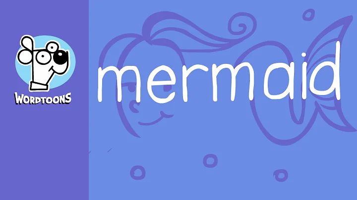 The Word Mermaid Into A Cartoon Mermaid - ( Wordto...