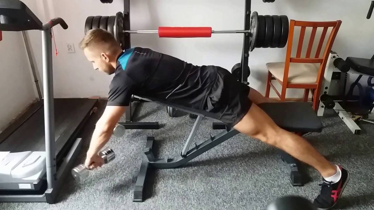 Ćwiczenie na Plecy/Najszerszy Grzbietu Przywodzenie i rotowanie ramion z hantlami YouTube Ćwiczenie na Plecy/Najszerszy Grzbietu Przywodzenie i rotowanie ramion z hantlami YouTube