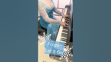 Thumbnail of Frozen - Let It Go - Idina Menzel - Piano Solo #shorts #pianocover #frozen #cosplay