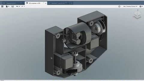 Arduino LIDAR 3D scanner - Fusion 360 - 3D printed #1