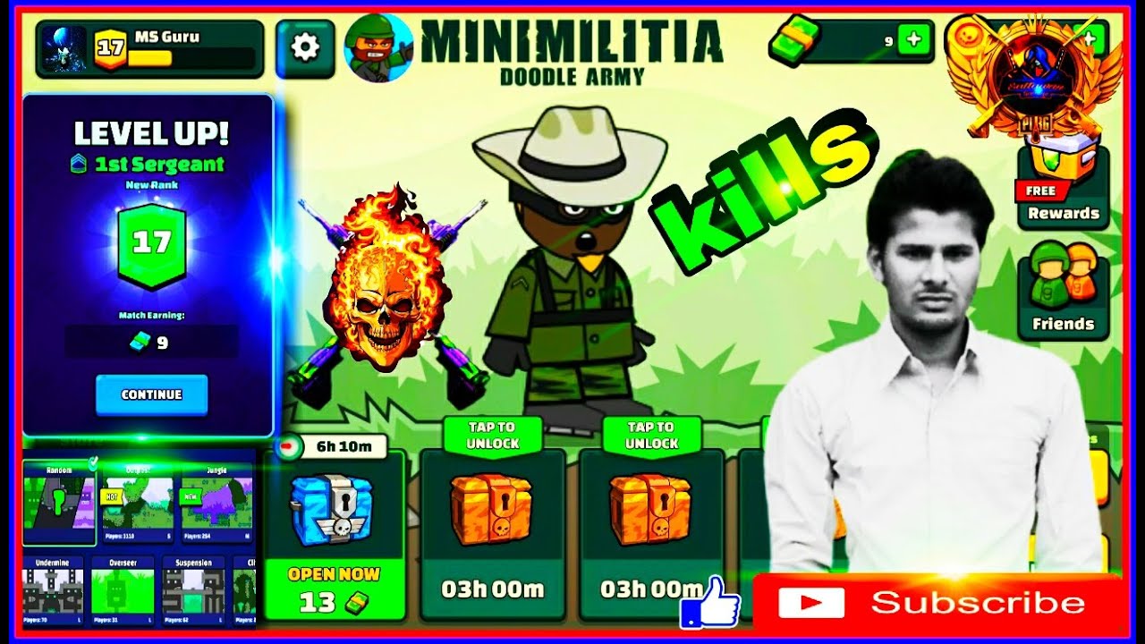 Mini Militia Gameplay || Trick And Tips || Full Rush Gameplay...