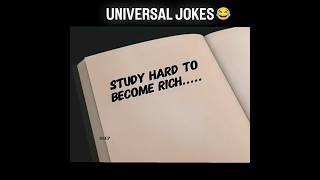 😂 # STUDY HARD To BECOME RICH 🥶☠️