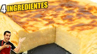 El PASTEL más RICO Y FÁCIL en 5 minutos y SIN HARINA   (solo 4 Ingredientes)