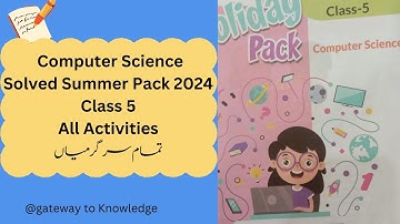 Allied School Summer pack Computer science class 5 full