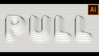 VECTOR Lines DISTORTION Effect in Adobe Illustrator