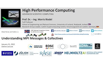 2022 High Performance Computing Practical Lecture 2.1 MPI Messages & Collectives Part1 👨‍💻
