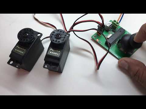 Joystick Controlled 2 X RC Servo-Arduino Compatible