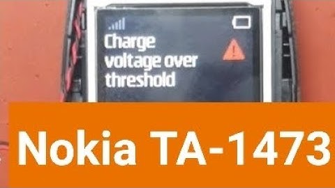 Nokia TA-1473 Charger Voltage Over Threshold  Battery Not Charging