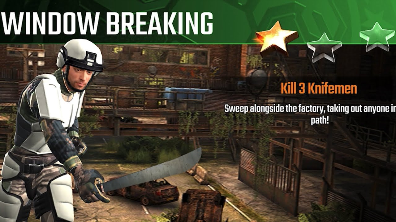 Sniper Strike Killing 3 Knifemen killing the last one in close range at the end.