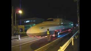 2011.11.23 新幹線陸送 N700系Z77編成16号車 バック搬入 JR東海浜松工場前