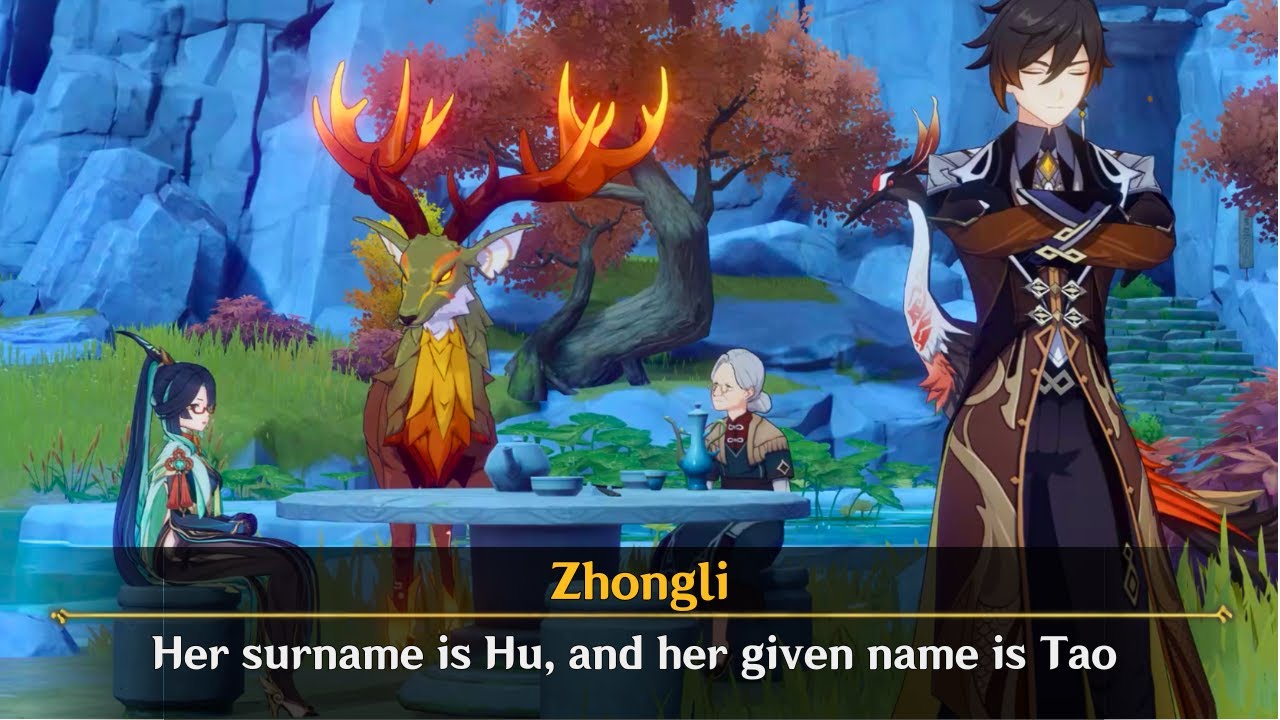 The Adepti meets with Zhongli after Hu Tao escapes Death.. | Lantern Rite 5.3 Cutscene