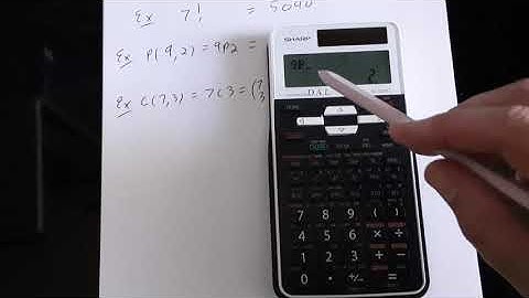 Using the Sharp EL-531: combinations, permutations, factorials