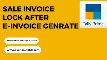 Tally TDL | sale invoice lock  After E Invoice genrated | delete cancel disable