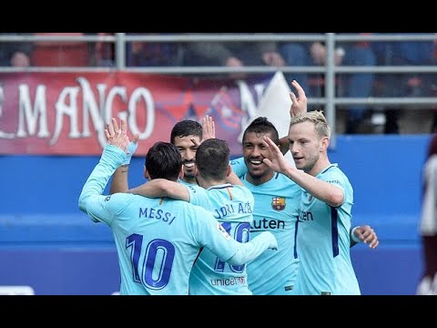 Barcelona equal Pep Guardiola's unbeaten record against Eibar