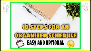 10 EASY And OPTIONAL Steps For a Productive Schedule | *FOR BUSY PEOPLE* 💯