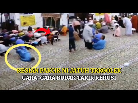 "GERAMNYA" - PAKCIK J4TUH TERDUDUK LEPAS BUDAK MAIN TARIK KERUSI MASA SOLAT TARAWIH