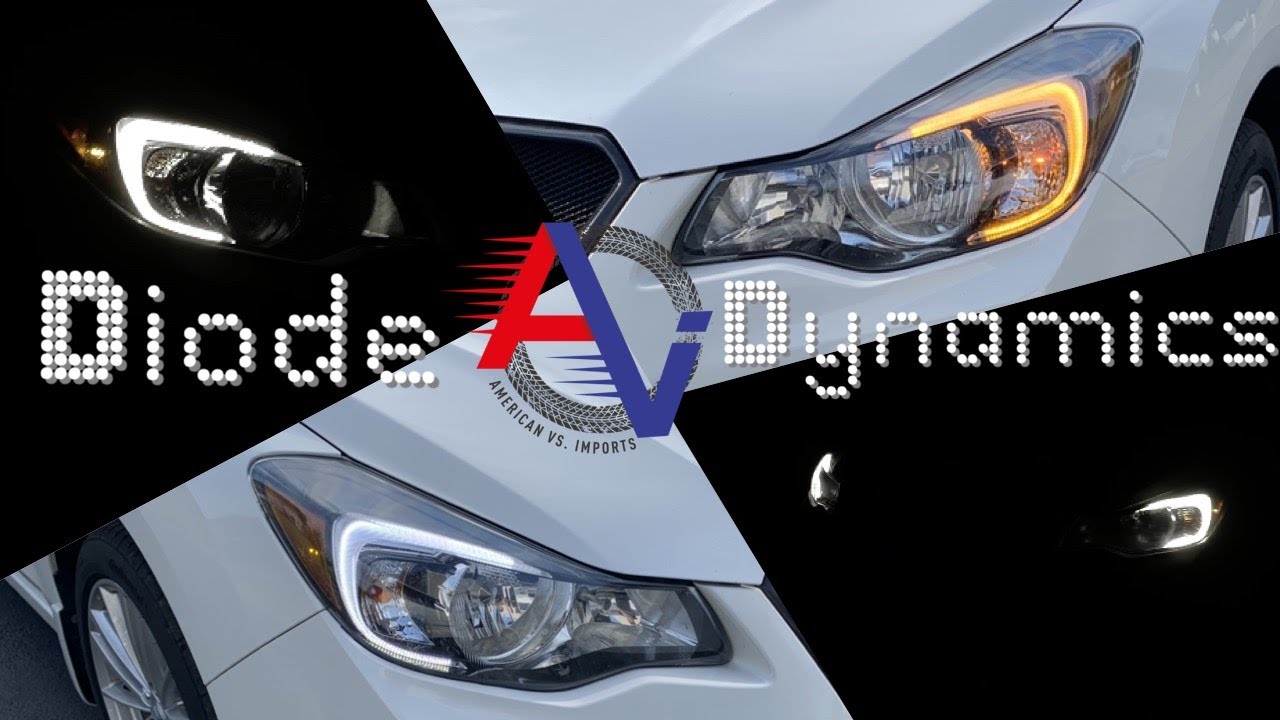 Night Shots Diode Dynamics CLight Switchback LED Halos 2016 Subaru