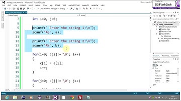 String Concatenate Without Using Library Function