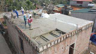How we built the cheapest house in the world  Completed reinforced concrete floor