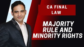 Majority Rule and Minority Rights | Oppression and Mismanagement | CA Final