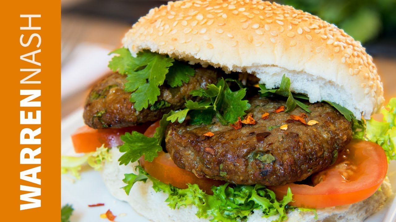 Curry Beef Burgers Recipe Awesome Indian Flavours In A Bun Warren Nash Youtube