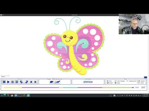 Inkstitch - From image to embroidery file - Cartoon Butterfly