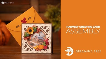 SVG File - Harvest Greetings Card - Assembly Tutorial