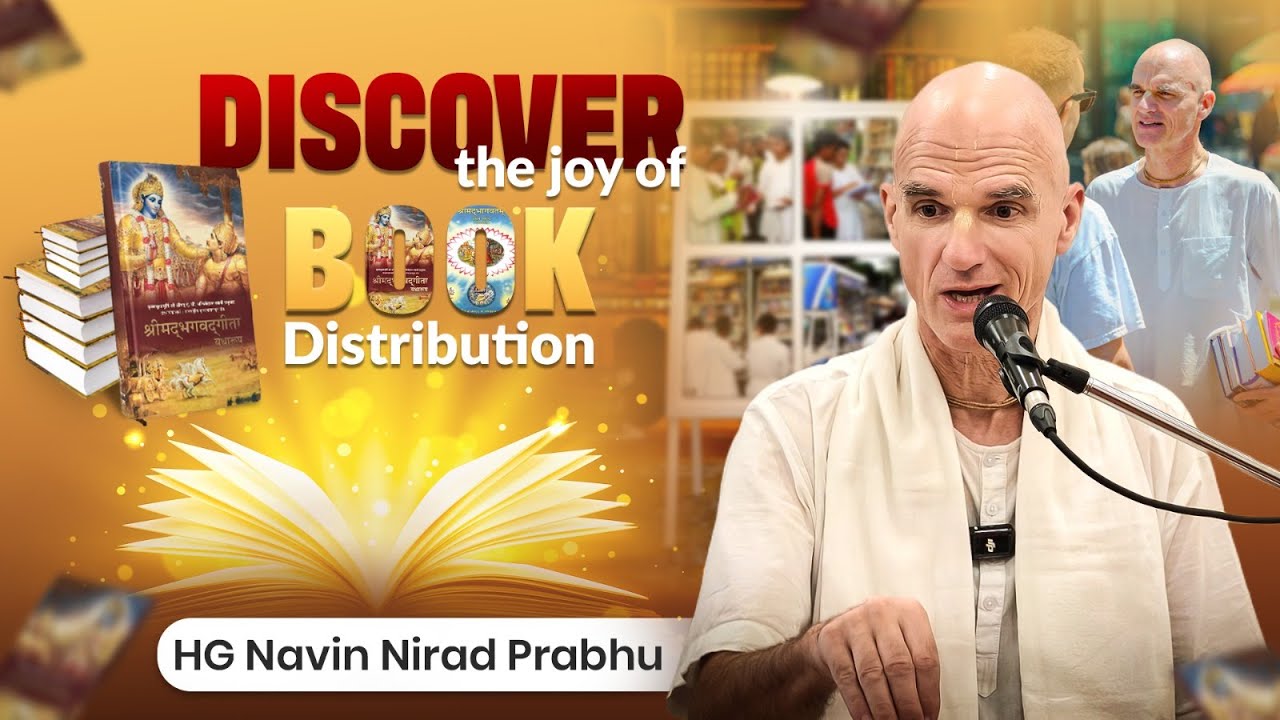 Discover the Joy of Book Distribution | HG Navin Nirad Prabhuji’s Inspiring Message |ISKCON Gurugram
