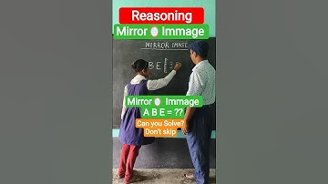 Mirror image / Reasoning #maths #study #ytshorts #trending