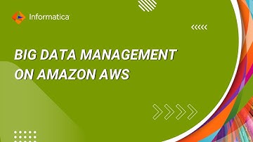 Informatica Big Data AWS Demo – Big Data Management on Amazon AWS