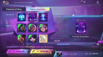 #515  #515event  #515mlbb  515 spawn effect & recall effect Mobile legends bang bang