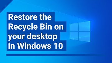 How to restore the Recycle Bin icon on your desktop in Windows 10