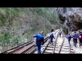 Гуамка, узкоколейная железная дорога в Гуамском ущелье - экскурсия на тепловозе и дрезине, март 2017