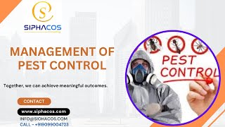 #3Management of Pest Control  in Pharma  API Manufacturing