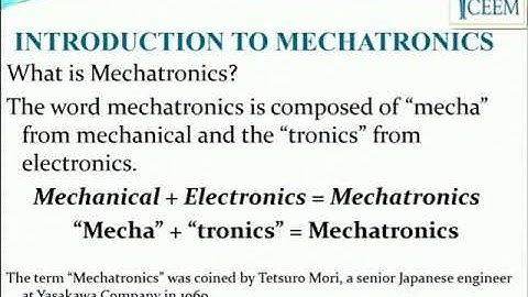 #1.1 MECHATRONICS || Introduction to Mechatronics