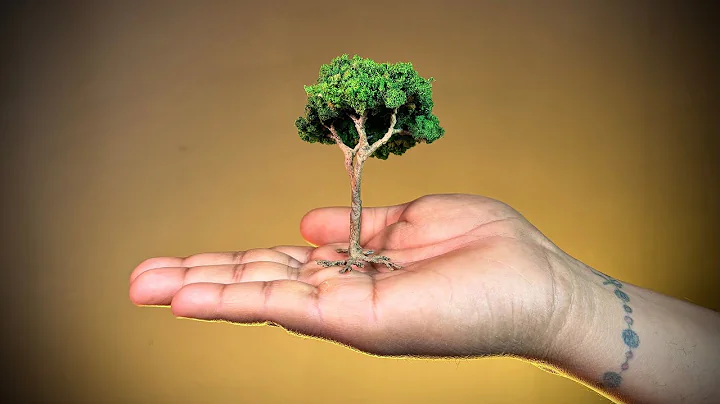 Realistic Miniature Tree Making | Wire & Sponge DIY Tree Model That Looks Real