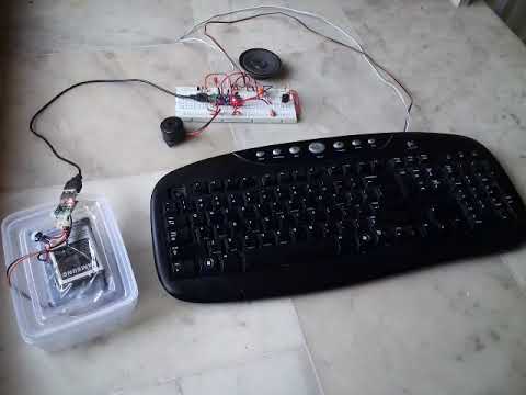 PS/2 Keyboard Connected To Arduino